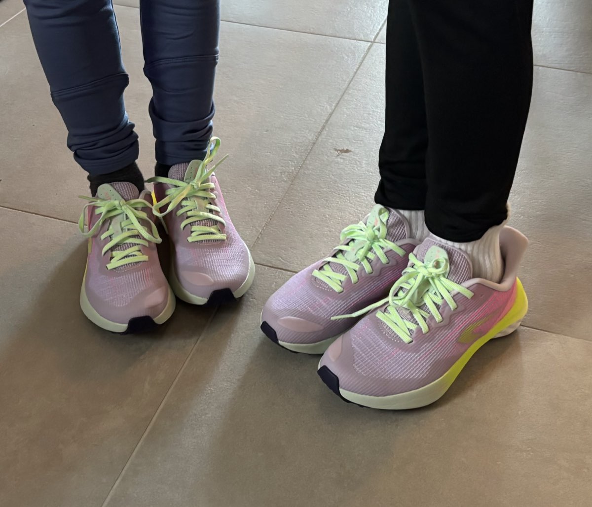Kids in their Kiprun running shoes