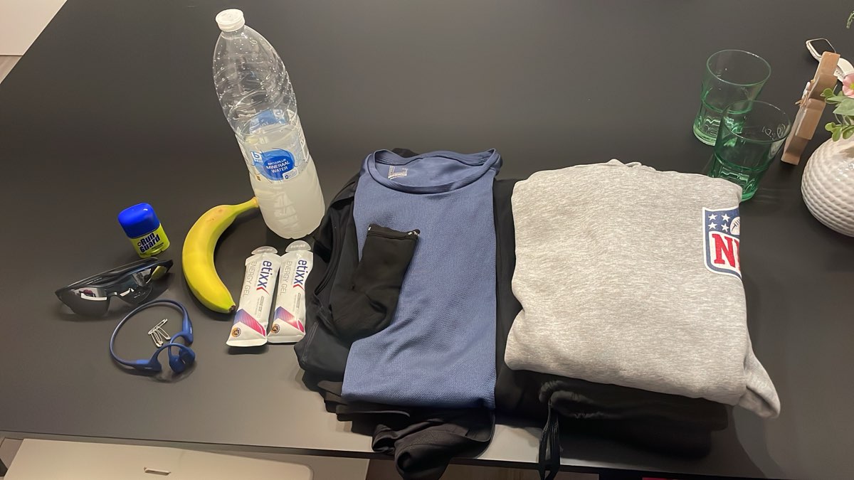 Race prep flat lay