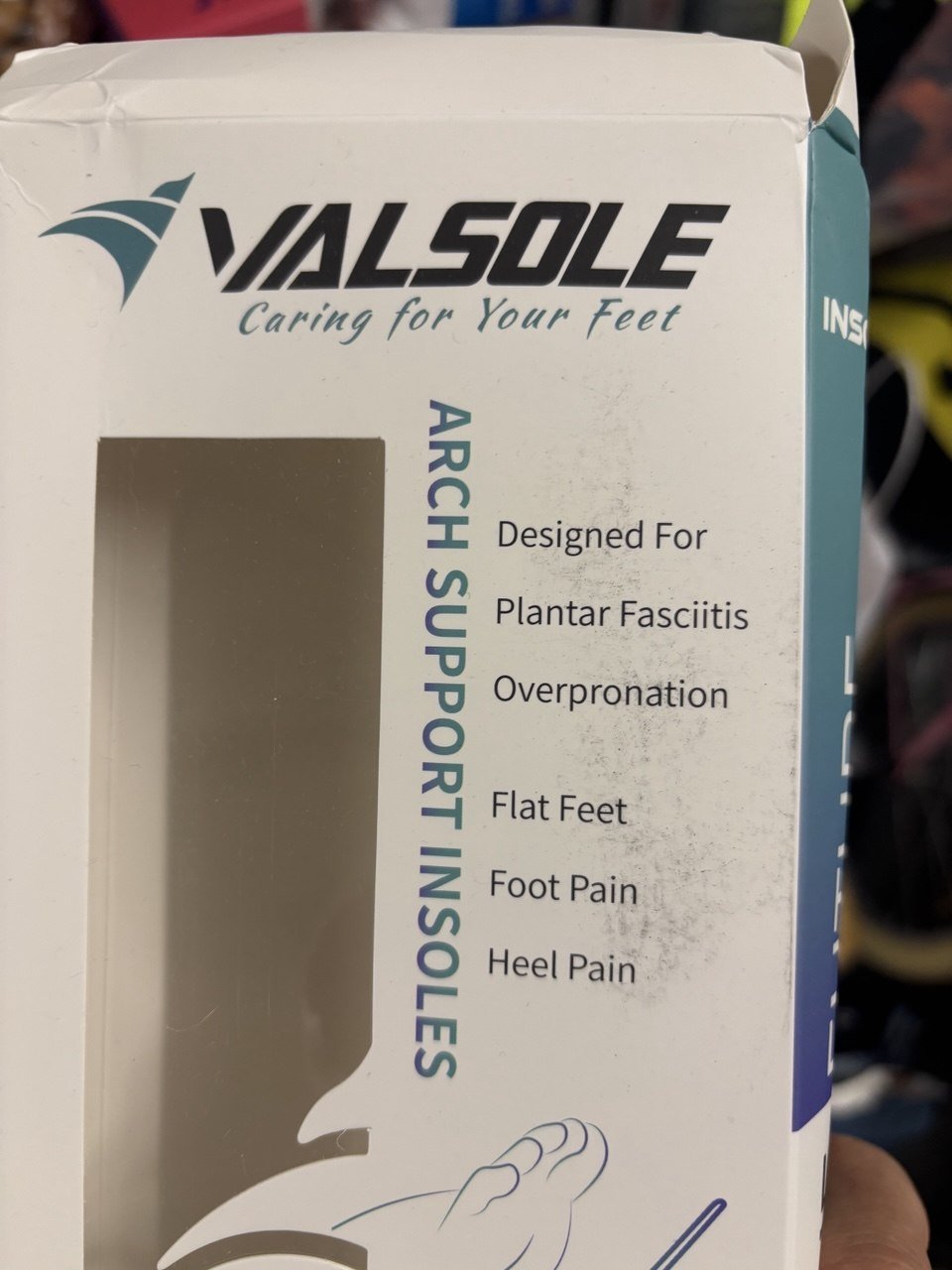 Front of VALSOLE Heavy Duty packaging with manufacturer support and pain-related claims.